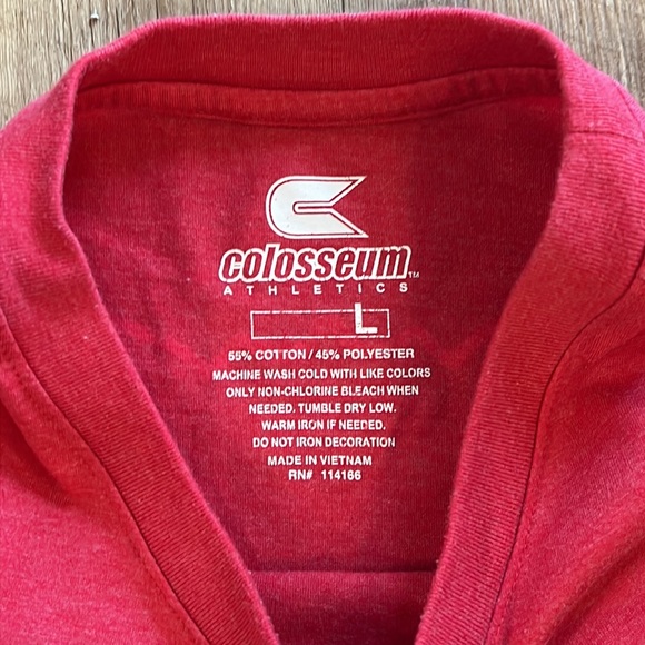 Arkansas State Red Wolves Longsleeve Red T-Shirt w/Black & White Lettering Sz. L - Picture 3 of 7